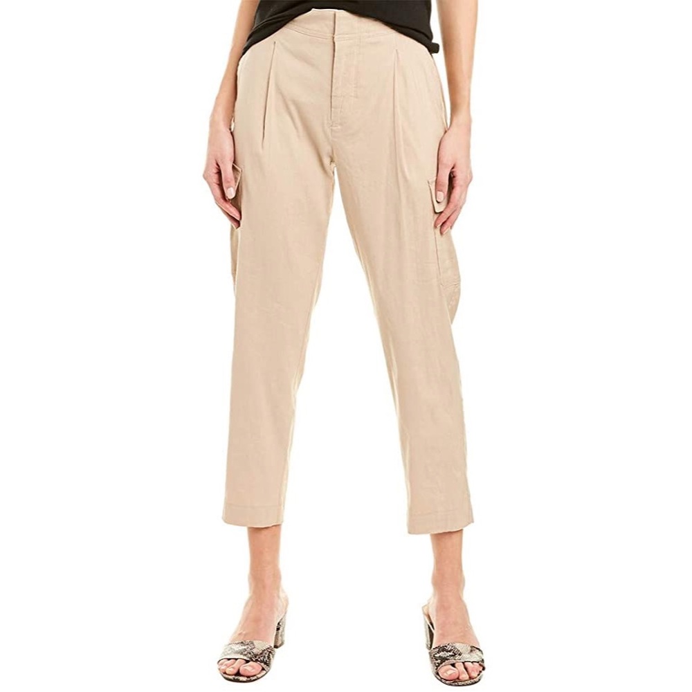 NWT Vince Linen-Blend Cargo Pants Size 6